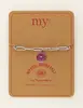 My Jewellery Bracelet chain cord charm pink MJ09451