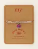 My Jewellery Bracelet chain cord charm pink MJ09451