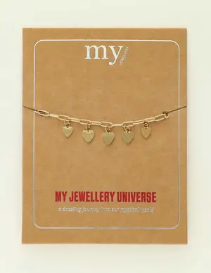 My Jewellery Bracelet chain fine hearts MJ09531