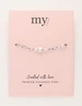 My Jewellery Bracelet chain pearl heart MJ11098
