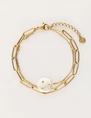 My Jewellery Bracelet chain pearl studs MJ11053