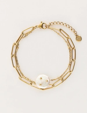 My Jewellery Bracelet chain pearl studs MJ11053