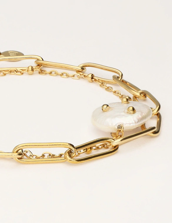 My Jewellery Bracelet chain pearl studs MJ11053