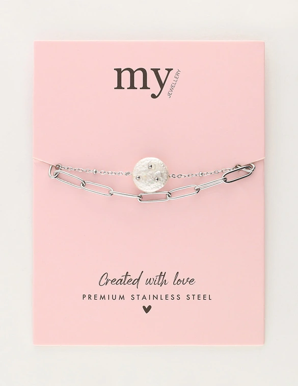 My Jewellery Bracelet chain pearl studs MJ11053