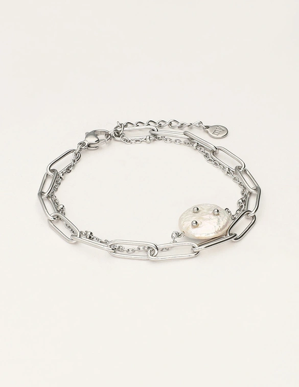 My Jewellery Bracelet chain pearl studs MJ11053