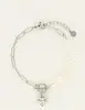 My Jewellery Bracelet chain pearls heart charm MJ09246
