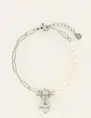 My Jewellery Bracelet chain pearls heart charm MJ09246