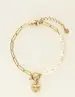 My Jewellery Bracelet chain pearls heart charm MJ09246