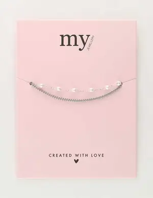 My Jewellery Bracelet chain & pearls MJ10153