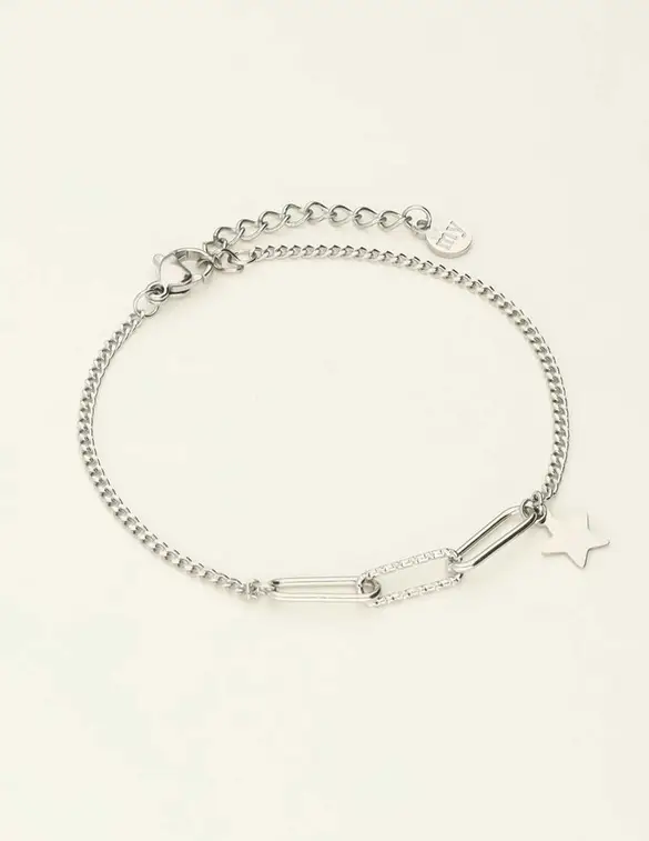 My Jewellery Bracelet chain star coin MJ09361