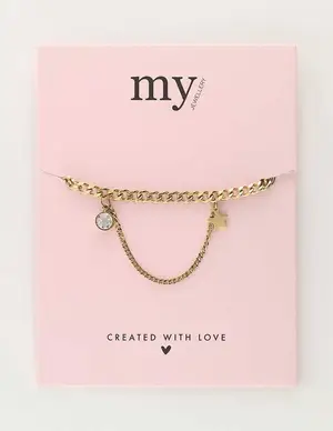 My Jewellery Bracelet chain & strass MJ10157