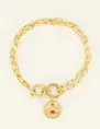 My Jewellery Bracelet chains coin stones MJ08665