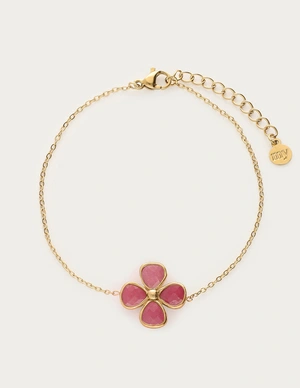 My Jewellery Bracelet clover pink agate MJ13772