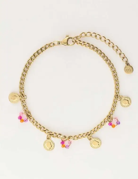 My Jewellery Bracelet coins beads MJ10259