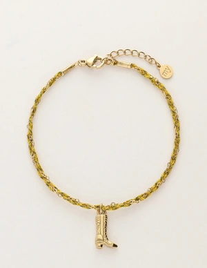 My Jewellery Bracelet cord green boot MJ12210