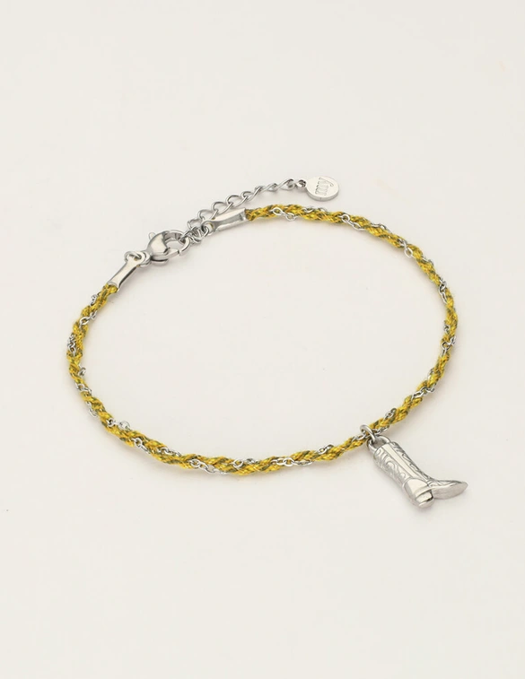 My Jewellery Bracelet cord green boot MJ12210