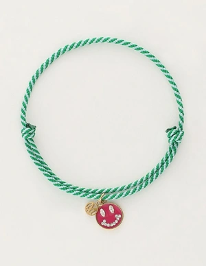 My Jewellery Bracelet cord green smiley MJ10200