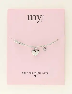 My Jewellery Bracelet cord heart MJ09415