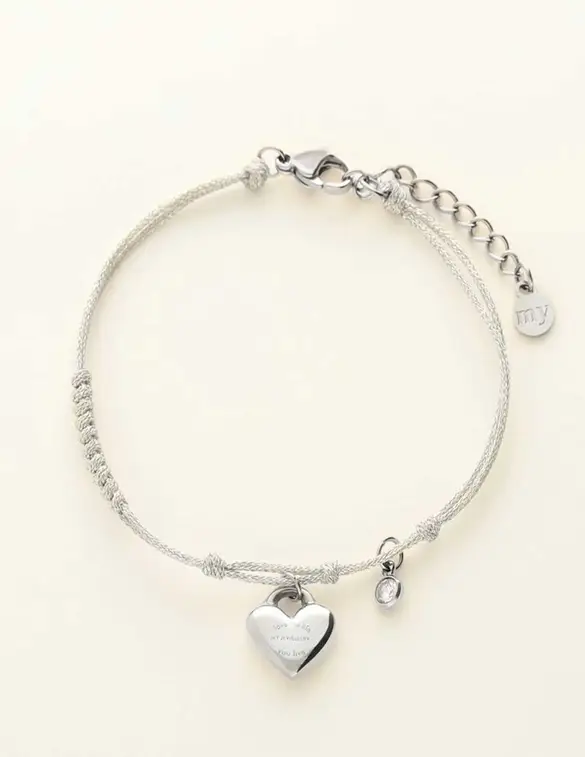 My Jewellery Bracelet cord heart MJ09415