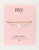 My Jewellery Bracelet cord heart pearl MJ11630