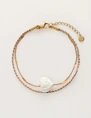 My Jewellery Bracelet cord heart pearl MJ11630
