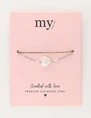 My Jewellery Bracelet cord heart pearl MJ11630