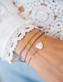 My Jewellery Bracelet cord heart pearl MJ11630