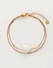 My Jewellery Bracelet cord heart pearl MJ11630