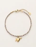 My Jewellery Bracelet cord lilac heart arrow MJ12209