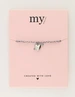 My Jewellery Bracelet cord lilac heart arrow MJ12209
