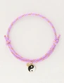 My Jewellery Bracelet cord lilac yinyang MJ10202
