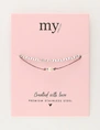 My Jewellery Bracelet cord pearl dubble MJ11628
