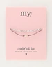 My Jewellery Bracelet cord pearl dubble MJ11628