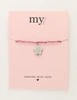 My Jewellery Bracelet cord pink flower MJ12208
