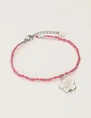 My Jewellery Bracelet cord pink flower MJ12208