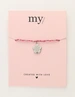 My Jewellery Bracelet cord pink flower MJ12208