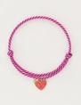 My Jewellery Bracelet cord purple heart MJ10203
