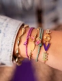 My Jewellery Bracelet cord purple heart MJ10203