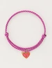 My Jewellery Bracelet cord purple heart MJ10203