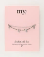 My Jewellery Bracelet cord stars MJ11057