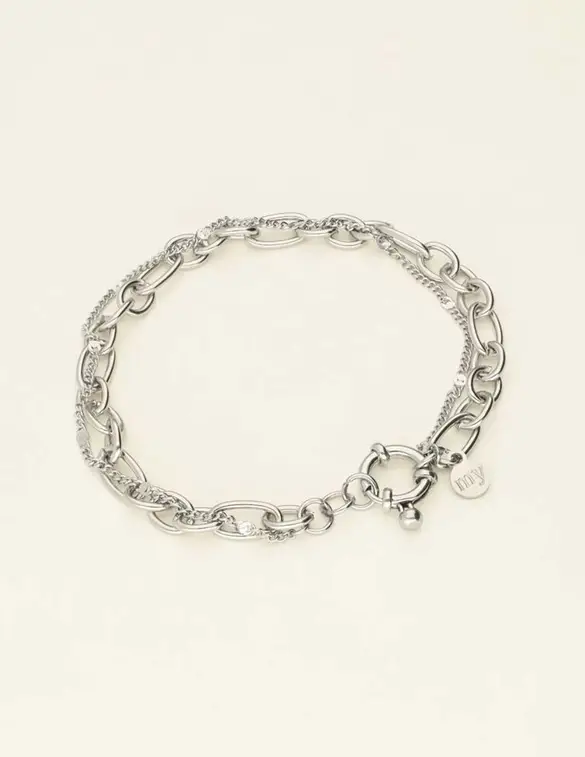 My Jewellery Bracelet double chain lock MJ09413