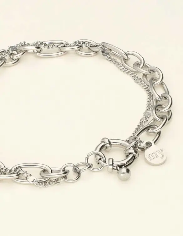 My Jewellery Bracelet double chain lock MJ09413