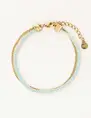 My Jewellery Bracelet double cord and chain MJ09721