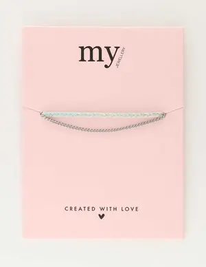 My Jewellery Bracelet double cord and chain MJ09721