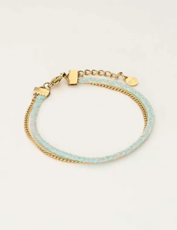 My Jewellery Bracelet double cord and chain MJ09721