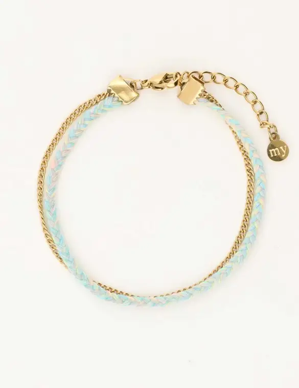 My Jewellery Bracelet double cord and chain MJ09721