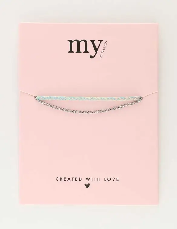 My Jewellery Bracelet double cord and chain MJ09721