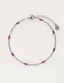 My Jewellery Bracelet fine chain emaille purple MJ09665