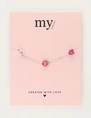 My Jewellery Bracelet flowers pink red MJ12214