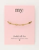 My Jewellery Bracelet gold beads hearts MJ11055